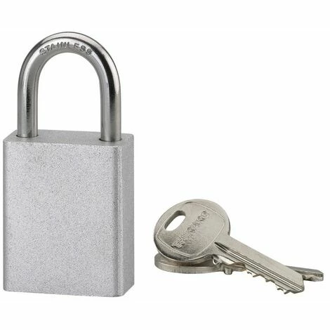 THIRARD - Cadenas à Clé Cobble, Extérieure, Acier, Anse Inox, 38mm, Couleurs Assorties 3 THIRARD - Cadenas à Clé Cobble, Extérieure, Acier, Anse Inox, 38mm, Couleurs Assorties