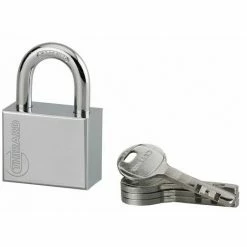 THIRARD - Cadenas à Clé Disk, Acier, Chantier, Anse Acier, 40mm, 4 Clés