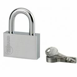 THIRARD - Cadenas à Clé Disk, Acier, Chantier, Anse Acier, 60mm, 4 Clés
