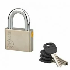 THIRARD - Cadenas à Clé Quadra, Acier, Chantier, Anse Acier, 60mm, 4 Clés