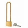 THIRARD - Cadenas à Clé Type 1, Laiton, Extérieur, Anse Haute Acier, 40mm, 2 Clés