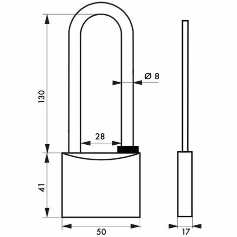 THIRARD - Cadenas à Clé Type 1, Extérieur, Laiton Chromé, Anse Haute, 50mm, 2 Clés 4 THIRARD - Cadenas à Clé Type 1, Extérieur, Laiton Chromé, Anse Haute, 50mm, 2 Clés – Image 2