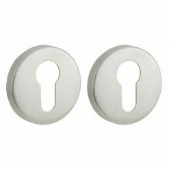 THIRARD - Paire De Rosaces Rondes Pour Cylindre, Inox