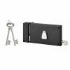 THIRARD - Serrure Horizontale En Applique 4 Gorges à Tirage Pour Porte D'entrée, Gauche, Axe 70mm, 140x82mm, Noir, 2 Clés -THIRARD Soldes 18592723 1