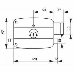 THIRARD - Serrure Horizontale En Applique Double Entrée à Tirage Pour Entrée, Droite, 120x97mm, Axe 60mm, Noir Granité, 3 Clés 5 THIRARD - Serrure Horizontale En Applique Double Entrée à Tirage Pour Entrée, Droite, 120x97mm, Axe 60mm, Noir Granité, 3 Clés -THIRARD Soldes 18592742 2