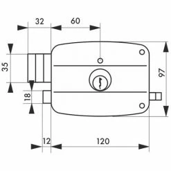 THIRARD - Serrure Horizontale En Applique Double Entrée à Tirage Pour Entrée, Gauche, 120x97mm, Axe 60mm, Noir Granité, 3 Clés 5 THIRARD - Serrure Horizontale En Applique Double Entrée à Tirage Pour Entrée, Gauche, 120x97mm, Axe 60mm, Noir Granité, 3 Clés -THIRARD Soldes 18592743 2