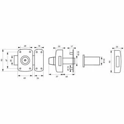 THIRARD - Verrou Double Entrée Surveyor Pour Porte D'entrée, Cylindre 40mm, Acier, 4 Clés, Epoxy Bronze -THIRARD Soldes 18592781 3