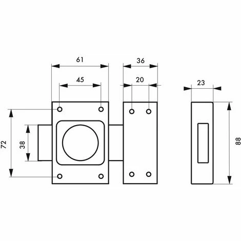 THIRARD - Verrou à Bouton Concorde Pour Porte Intérieure, Acier, époxy Bronze 4 THIRARD - Verrou à Bouton Concorde Pour Porte Intérieure, Acier, époxy Bronze – Image 2