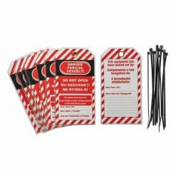 THIRARD - Lot De 10 étiquettes "danger - Ne Pas Ouvrir" Langue Gb/ro/hu