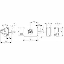 THIRARD Serrure En Applique à Cylindre Rond Horizontale à Tirage Droite 7 THIRARD Serrure En Applique à Cylindre Rond Horizontale à Tirage Droite -THIRARD Soldes 18991531 3