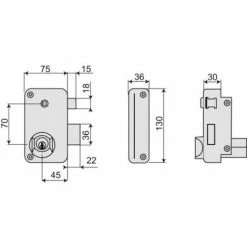 THIRARD Serrure En Applique à Cylindre Rond Verticale à Fouillot Droite -THIRARD Soldes 18991535 3