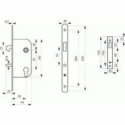 THIRARD Serrure à Larder à Mentonnet à Cylindre Européen Têtière à Bouts Carrés Axe à 50 Mm 6 THIRARD Serrure à Larder à Mentonnet à Cylindre Européen Têtière à Bouts Carrés Axe à 50 Mm -THIRARD Soldes 18991858 2