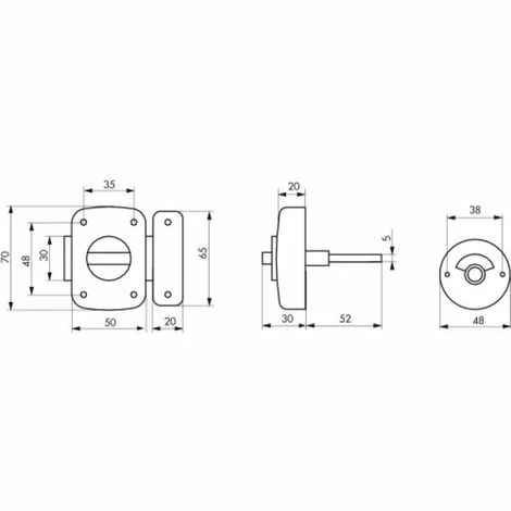 THIRARD Verrou Automatique Type Alouette Pour WC Avec Voyant En Largeur De 50 Mm Finition Argent 5 THIRARD Verrou Automatique Type Alouette Pour WC Avec Voyant En Largeur De 50 Mm Finition Argent – Image 3