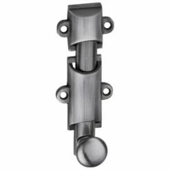 THIRARD Verrou En Applique Corps Alliage Profil Demi-rond Fintion Nickel Satiné Longueur 100 Mm