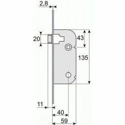 THIRARD Serrure à Larder Bte 50 Pêne Demi-tour Axe 40 Mm Têtière Bouts Ronds Main Gauche - 51 500 7 THIRARD Serrure à Larder Bte 50 Pêne Demi-tour Axe 40 Mm Têtière Bouts Ronds Main Gauche - 51 500 -THIRARD Soldes 18998640 2