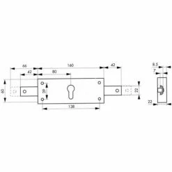THIRARD Serrure 2 Points à Cylindre Européen Pour Rideau Métallique -THIRARD Soldes 19002746 2