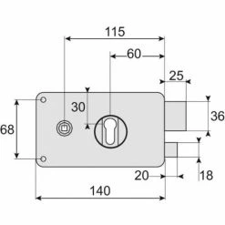 THIRARD Serrure En Applique Horizontale à Fouillot Pêne Dormant Et Demi-tour A Cylindre Européen Optimum Main Droite Poussant 8 THIRARD Serrure En Applique Horizontale à Fouillot Pêne Dormant Et Demi-tour A Cylindre Européen Optimum Main Droite Poussant -THIRARD Soldes 19002996 3