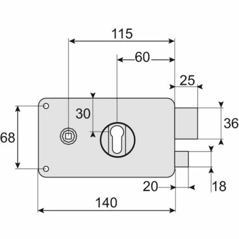 THIRARD Serrure En Applique Horizontale à Fouillot Pêne Dormant Et Demi-tour A Cylindre Européen Optimum Main Gauche Poussant 5 THIRARD Serrure En Applique Horizontale à Fouillot Pêne Dormant Et Demi-tour A Cylindre Européen Optimum Main Gauche Poussant – Image 3