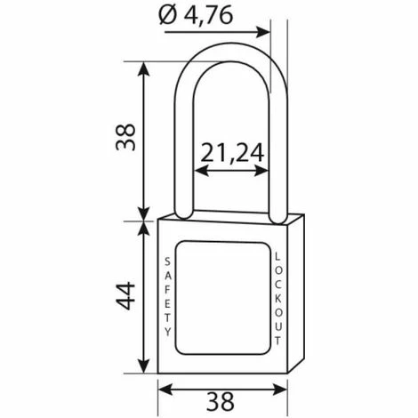 THIRARD CADENAS CONSIGNATION 40 ANSE INOX H38MM ROUGE +jeu étiquette 5 THIRARD CADENAS CONSIGNATION 40 ANSE INOX H38MM ROUGE +jeu étiquette – Image 3