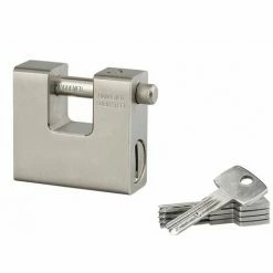 THIRARD - Cadenas à Clé Blindé, Chantier, 74mm, Anse Acier Cémenté, 5 Clés RéversiblesSerrurerie De Picardie