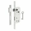 THIRARD - Serrure Encastrable à Clé Pour Porte De Chambre, Axe 40mm, Bouts Carrés, 1 Tour, Blanc, 1 Clé -THIRARD Soldes 23179954 1