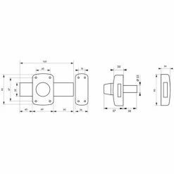 THIRARD - Verrou Double Entrée Corvette Pour Porte De Garage, Cylindre 30mm, Pêne 160mm, Acier, 3 Clés, époxy Bronze 7 THIRARD - Verrou Double Entrée Corvette Pour Porte De Garage, Cylindre 30mm, Pêne 160mm, Acier, 3 Clés, époxy Bronze -THIRARD Soldes 23179965 3