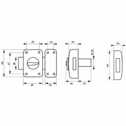 THIRARD - Verrou à Bouton Corvette Pour Porte D'entrée, Cylindre 30mm, Acier, 3 Clés, époxy Bronze -THIRARD Soldes 23179966 2