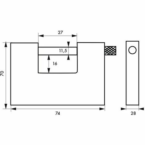 THIRARD - Cadenas à Clé Thor, Acier, Chantier, Anse Acier, 74mm, 5 Clés Réversibles 4 THIRARD - Cadenas à Clé Thor, Acier, Chantier, Anse Acier, 74mm, 5 Clés Réversibles – Image 2