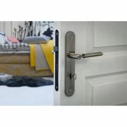 THIRARD - Serrure Encastrable NF à Clé Pour Porte De Chambre, Axe 40mm, Bouts Ronds, Noir, 1 Clé -THIRARD Soldes 23180009 2