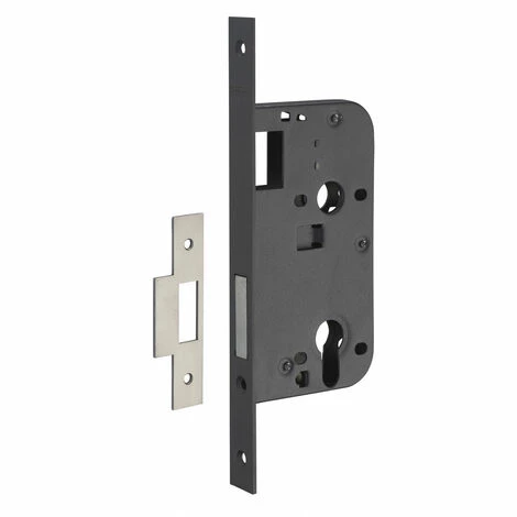 THIRARD - Boitier De Serrure Encastrable à Cylindre Pour Porte D'entrée, Axe 50mm, Bouts Carrés, Pêne Dormant Seul 3 THIRARD - Boitier De Serrure Encastrable à Cylindre Pour Porte D'entrée, Axe 50mm, Bouts Carrés, Pêne Dormant Seul