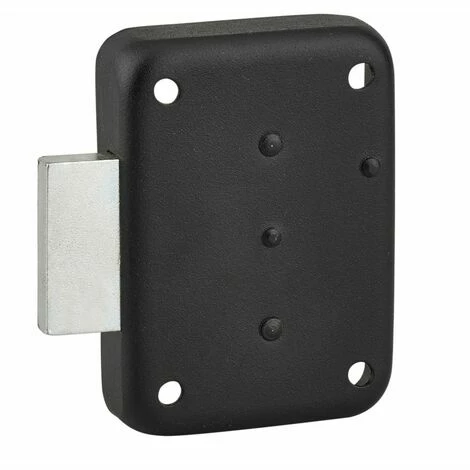 THIRARD - Serrure De Meuble En Applique Pour Porte D'ameublement, Gauche, Axe 25mm, 70x50mm, Noir, 3 Clés 4 THIRARD - Serrure De Meuble En Applique Pour Porte D'ameublement, Gauche, Axe 25mm, 70x50mm, Noir, 3 Clés – Image 2