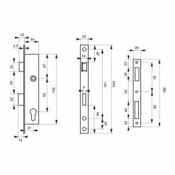 THIRARD - Boitier De Serrure Encastrable à Cylindre Pour Menuiserie Métallique, Axe 21mm, Bouts Carrés, Inox 6 THIRARD - Boitier De Serrure Encastrable à Cylindre Pour Menuiserie Métallique, Axe 21mm, Bouts Carrés, Inox -THIRARD Soldes 23180029 2
