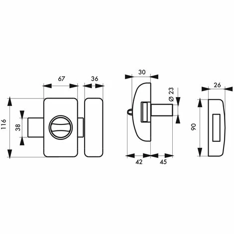 THIRARD - Verrou à Bouton Universel Pour Porte D'entrée, Cylindre 45mm, Acier, 4 Clés, Epoxy Noir 5 THIRARD - Verrou à Bouton Universel Pour Porte D'entrée, Cylindre 45mm, Acier, 4 Clés, Epoxy Noir – Image 3