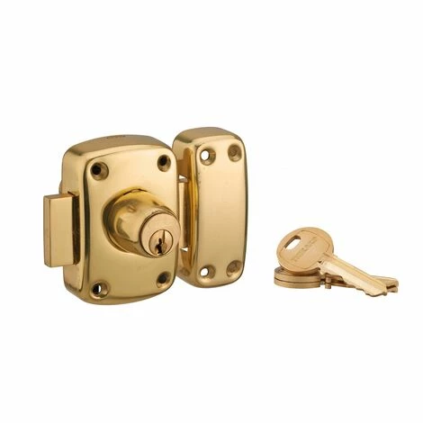 THIRARD - Verrou Double Entrée Mirage 6 Pour Porte D'entrée, Cylindre 45mm, Laiton, 3 Clés, Laiton 3 THIRARD - Verrou Double Entrée Mirage 6 Pour Porte D'entrée, Cylindre 45mm, Laiton, 3 Clés, Laiton