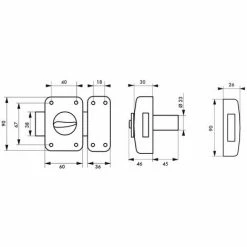THIRARD - Verrou à Bouton Corvette Pour Porte D'entrée, Cylindre 45mm, Acier, 3 Clés, époxy Blanc -THIRARD Soldes 23180065 2