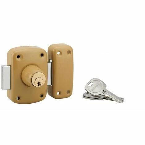 THIRARD - Verrou Double Entrée Corvette Pour Porte D'entrée, Cylindre 45mm, Acier, 3 Clés, époxy Bronze 3 THIRARD - Verrou Double Entrée Corvette Pour Porte D'entrée, Cylindre 45mm, Acier, 3 Clés, époxy Bronze