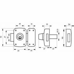 THIRARD - Verrou Double Entrée Corvette Pour Porte D'entrée, Cylindre 45mm, Acier, 3 Clés, époxy Bronze 5 THIRARD - Verrou Double Entrée Corvette Pour Porte D'entrée, Cylindre 45mm, Acier, 3 Clés, époxy Bronze -THIRARD Soldes 23180067 2