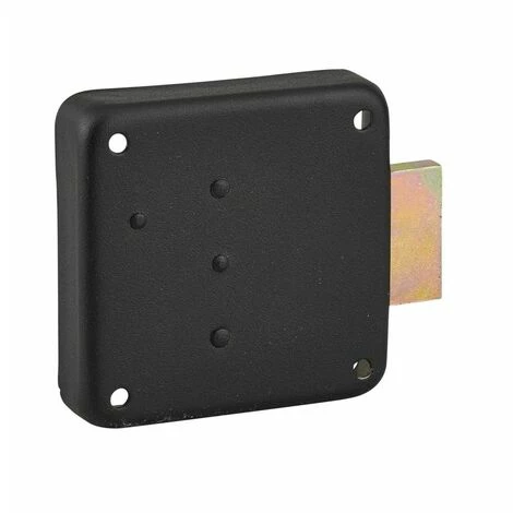 THIRARD - Serrure De Meuble En Applique Pour Porte D'ameublement, Droite, Axe 40mm, 70x70mm, Noir, 3 Clés 4 THIRARD - Serrure De Meuble En Applique Pour Porte D'ameublement, Droite, Axe 40mm, 70x70mm, Noir, 3 Clés – Image 2