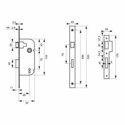 THIRARD - Serrure Encastrable à Clé Pour Porte De Chambre, Axe 40mm, Bouts Carrés, 2 Tours, Blanc, 1 Clé 6 THIRARD - Serrure Encastrable à Clé Pour Porte De Chambre, Axe 40mm, Bouts Carrés, 2 Tours, Blanc, 1 Clé -THIRARD Soldes 23181340 2