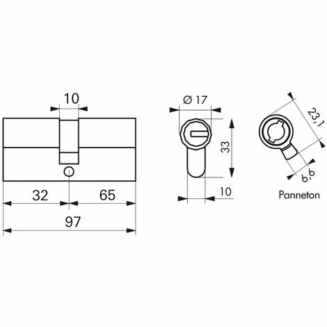 THIRARD - Cylindre De Serrure Double Entrée Federal S, 30x65mm, Nickel, Anti-arrachement, Anti-perçage, 5 Clés 4 THIRARD - Cylindre De Serrure Double Entrée Federal S, 30x65mm, Nickel, Anti-arrachement, Anti-perçage, 5 Clés – Image 2