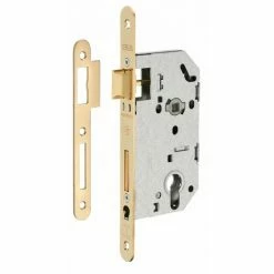 THIRARD - Serrure Encastrable Pour Porte D'entrée Monomax Nf Têtère Acier Laitonné