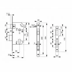 THIRARD - Serrure Encastrable Pour Porte D'entrée Monomax Nf Têtère Acier Laitonné -THIRARD Soldes 23936746 3