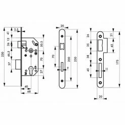 THIRARD - Serrure Encastrable Pour Porte D'entrée Monomax Nf Têtère Inox -THIRARD Soldes 23936773 3