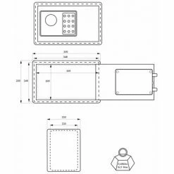 THIRARD - Coffre-fort VINCENNES 2 - 2 Pênes -THIRARD Soldes 23937106 3