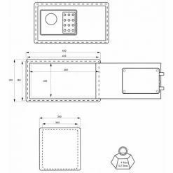 THIRARD - Coffre-fort VINCENNES 4 - 2 Pênes Pour Laptop -THIRARD Soldes 23937170 4