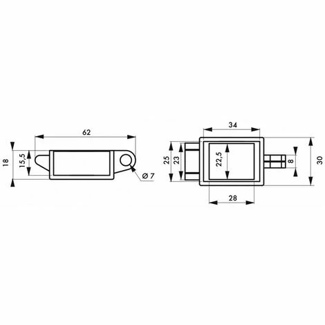 THIRARD - Bloque Bouton Poussoir Rectangulaire 4 THIRARD - Bloque Bouton Poussoir Rectangulaire – Image 2