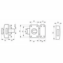 THIRARD - Verrou Pour Porte D'entrée Capital à Bouton Et Cylindre 30 Mm -THIRARD Soldes 24376528 2