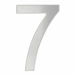 THIRARD - Chiffre 7 Adhésif, Inox, H.76mm