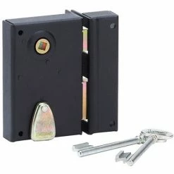 Serrure Verticale Pêne Dormant 1/2 T Thirard - Noir - Droite - Section 7 Mm - L X H - 70 X 110 Mm