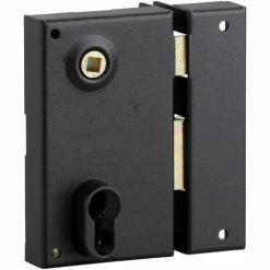 Serrure Verticale Pour Cylindre à Fouillot Thirard - Noir - Droite - Section 7 Mm